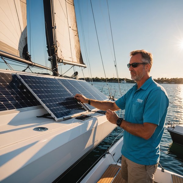 Comment installer un système de gestion de l'énergie solaire sur un voilier?